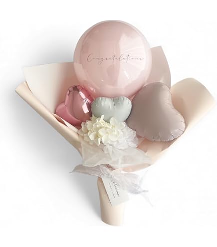 Amazon | frontier balloon フラワーバルーンブーケ 名入れ メッセージ