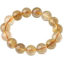金運！お買い得！！お値下げ　ルチルクォーツ&天然水晶のブレスレット a43665-1_700.jpg