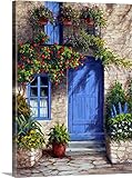 Barbara Feliskyプレミアムシックラップキャンバス壁アート印刷題名Provenceブルードア 18" x 24" 2484452_24_18x24_none