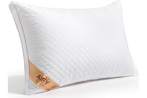 AIFY 枕 高級ホテル仕様まくら 43×63×高さ16cm (1個入り) 快眠 首が痛くならない 立体構造 ふわふわ 寝心地良い 横向き寝 仰向け寝 洗える 抗菌 通気性 ホワイト