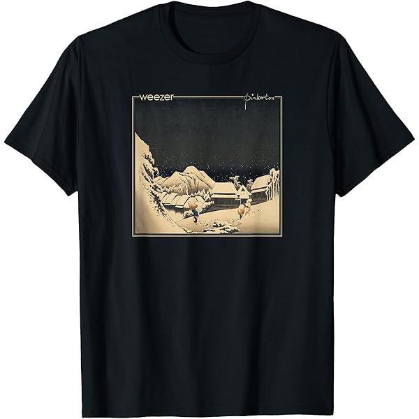 Amazon | Weezer ブルーアルバム Tシャツ | Tシャツ・カットソー 通販