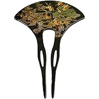 Amazon.co.jp: 伝統本舗 漆芸かんざし 華雅 本蒔絵 山中漆器 簪
