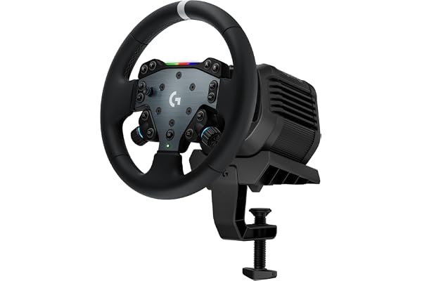 Logicool G ハンコン RS50 SYSTEM 8 Nm ダイレクトドライブ ステアリング ホイール GRS-CHSY-PSPC レーシング コントローラー グランツーリスモ7 Forza Horizon 6 ハンドル コントローラー PS5 PS4 PC TRUEFORCE フィードバック システム ゲーミングハンドル ゲームハンドル ブラック 国内正規品 2年間メーカー保証