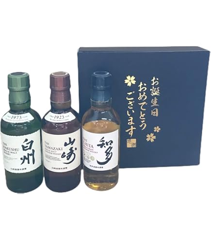 Amazon.co.jp: サントリー 山崎 白州 知多 ベビーサイズ 43度 180ml×3