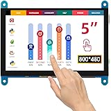 ELECROW 5インチ モバイルモニター Raspberry Pi用 モバイルディスプレイ LCD ディスプレイ ポータブルモニター 800*480 タッチパネルモニター Raspberry Pi 4B 3B+向け ゲーム機 Win PCに対応 ゲ