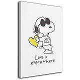 Amazon Snoopy スヌーピー アートパネル 壁飾り 絵画 壁掛け ポスター 写真 インテリア フレーム アートポスター キャンバス絵画 壁アート モダン リビングルーム 木枠付きの完成品 30x40cm ウォールステッカー オンライン通販