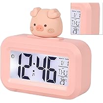 Amazon.co.jp: キッズデジタル時計、かわいい目覚まし時計