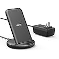 Anker PowerWave II Stand ワイヤレス充電器 ACアダプタ付属 Qi認証 iPhone 14 / 13シリーズ Galaxy Pixel 各種対応 最大15W出力 (ブラック)