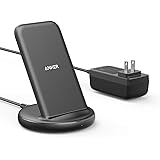 Anker PowerWave II Stand ワイヤレス充電器 ACアダプタ付属 Qi認証 iPhone 14 / 13シリーズ Galaxy Pixel 各種対応 最大15W出力 (ブラック)