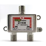 TVアンテナ分配器 2分配 4K 8K BS/CS/UHF/VHF/地デジ対応 全端子通電型 BL0123