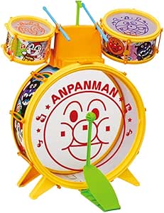 アンパンマン うちの子天才 おおきなドラムセット ドラム 打楽器 おもちゃ Amazon