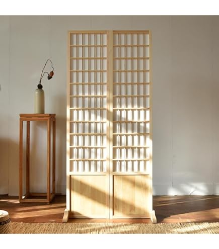 Amazon｜HERUNKUWA 間仕切り パーテーション 一連衝立 両面屏風