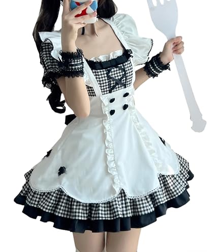 Amazon.co.jp: [WBLLGG] 不思議の国のアリス 風 メイド服 衣装セット