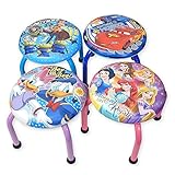 (トイストーリー/ワンサイズ)子供 丸椅子 パイプイス 男の子 女の子 Disney ディズニー ドナルド デイジー プリンセス トイストーリー カーズ キャラクター柄 男児 女児 ベビー キッズ