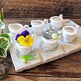 6個セット NewOldStock アンティーク ミニチュア水差し 6個 花器 白磁 陶器
