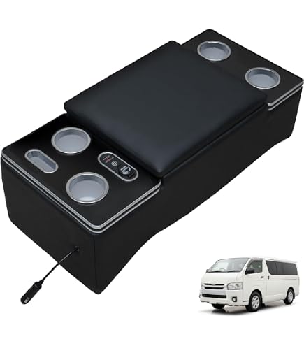 ハイエース200系　センターコンソール Amazon | Echimy ハイエース 200系 専用 アームレスト コンソール