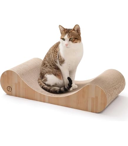 Amazon | 猫壱 爪とぎ バリバリボウルタワーXL ライトブラウン 3個