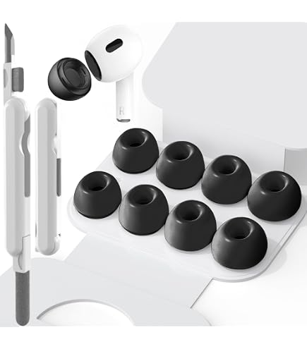 Amazon | 【AirPods Pro/Pro2 専用】黒 シリコンイヤーチップ 6 個