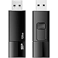 シリコンパワー USBメモリ 128GB USB3.0 スライド式 Blaze B05 ブラック SP128GBUF3B05V1K