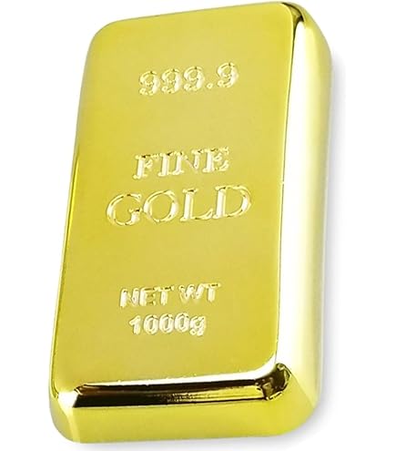 Amazon | speed mao レプリカ 金の延べ棒 金塊 ペーパーウェイト 文鎮