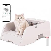 猫 自動トイレ 猫 トイレ 自動 80Lの大容量自動トイレ猫 全自動猫トイレ猫 Amazon | 【猫 自動トイレ 多頭飼い・大型猫対応 大容量 自動清掃 定期