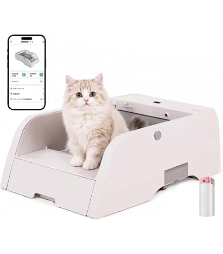 Amazon.co.jp: ラスト1点猫 トイレ 自動トイレ 全自動猫トイレ 自動猫