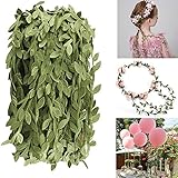 Artificial VinesFake Hanging Plants Silk Ivy Garland Simulation Foliage Rattan Green Leaves Ribbon W