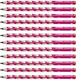 STABILO スタビロ かきかた学習鉛筆 イージーグラフ 2B ピンク 右手用 三角 持ち方 矯正 名前入り 子供 幼児 男の子 女の子 12本 B322-01-2B