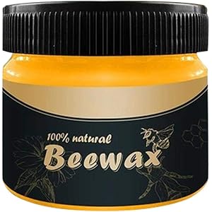 KOMONO SHOP 蜜蝋ワックス 蜜蝋クリーム 天然蜜蝋ワックス 木材研磨ビエワックス 家具diy研磨 防水 クラッ…