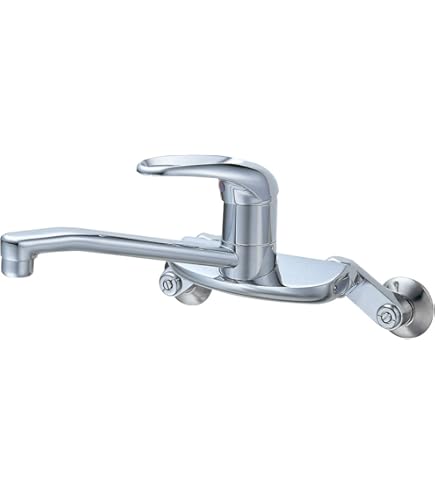 Amazon.co.jp: SANEI(サンエイ) キッチン用 シングル混合栓 上向き  