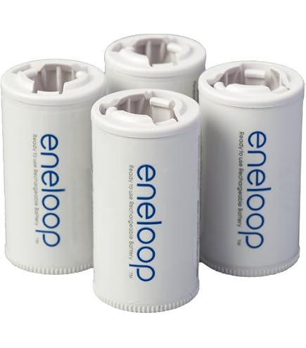 Panasonic Eneloop Batterieadapter In D-Größe – 8 Stück Für AA-Akkus