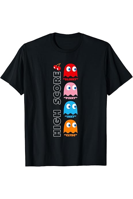 Amazon | パックマン Tシャツ | Tシャツ・カットソー 通販 