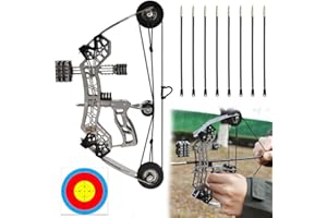OAEZAEY ミニ複合弓パッケージ金属ミニアーチェリー弓練習アーチェリーターゲット撮影レクリエーション娯楽