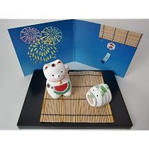日本の12ケ月を飾ろう★陶器の置物★12ケ月分まとめて出品 Amazon.co.jp: 日本を飾ろう 日本の行事12ヶ月シリーズ 7月 招き猫の