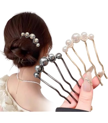 Amazon | KENASTA 夜会巻きコーム やかいまき コーム 6本セット 高級