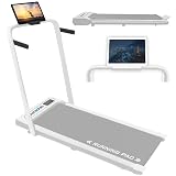 BARWING(バーウィング) ランニングパット ルームランナー ハンドル MAX10km/h MAX12km/hランニングマシン ウォーキングマシン ランニングマシーン トレッドミル ルームランナ ランニングましーん家庭用 ホームジム 健康器具 家庭用 静音 電動 折り畳み 高齢者 防音 マット 固定式エクササイズバイク (07. ホワイトハンドル付き MAX12m/h)