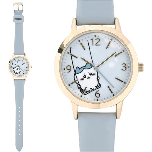 no monday ホワイトレザー腕時計 ちいかわ 腕時計 正規品 ハチワレ うさぎ CKW002 レザーウォッチ