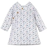 フェザー赤ちゃんLittle Girlsピマコットン長袖冬重量ドレス