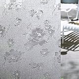 窓ガラス フィルム 目隠し 断熱シート クリア 浴室 紫外線 3D 石 幅45CM×長さ200CM (041 幅90CM×長さ200CM)