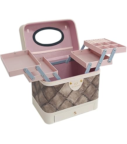大容量コスメボックス Amazon.co.jp: ICHIFUJI メイクボックス 大容量 鏡付き ミラー