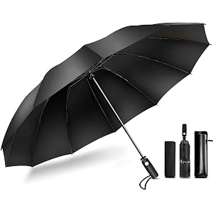 折りたたみ傘【自動開閉 強化版12本骨 黒膠層100%遮光 晴雨兼用 濡れない逆折り式】 男女兼用 FYLINA おりた…