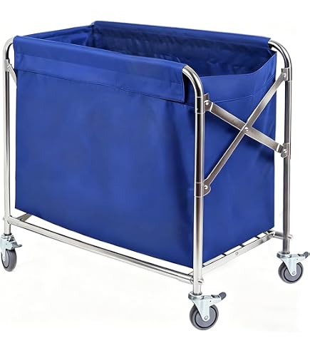 Amazon.co.jp: オリタニ 業務用 ランドリーワゴン 高さ62〜90cm 調整