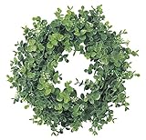 asca 造花 ユーカリリース グリーン 直径28cm A-41810-051A