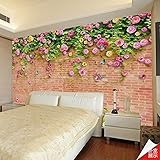 bzdhwwh 3dフォト壁紙3dローズフラワーFragrance壁紙寝室結婚部屋子供部屋コーヒーショップホテル壁紙壁画 6949265192539