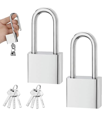 Amazon.co.jp: ストロング掛金＋カラー南京錠セット ブルー 45mm