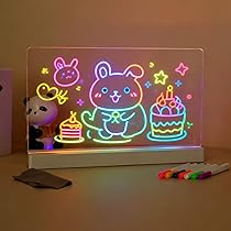 Amazon.co.jp: leep sheep LEDお絵描きボード 子供用 充電式 35cm大