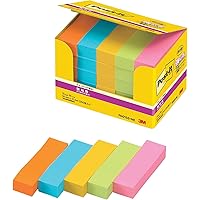 スリーエム(3M) ポストイット 強粘着 付箋 長方形 見出し ネオンカラー 50×15mm 90枚×25パッド 7001SS-NE