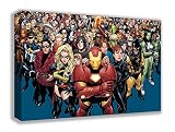 Marvel Characters Avengersキャンバス壁アート 44" X 26" DP_1514
