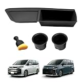 【2-in-1】Mozan トヨタ ノア ヴォクシー 90系に適合 助手席 オープントレイ+カップホルダー VOXY NOAH 90系 アクセサリーセット 収納ボックス 収納トレイ ダッシュボード用 ドリンクホルダーカバー センターコンソール 車用収納 小物入れ 防水 汚れ防止 キズ防止 助手席 運転席 アクセサリー 内装パーツ