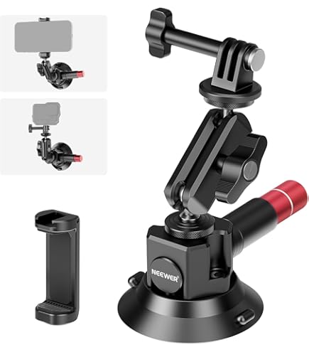 Amazon | Bestmaple GoPro Hero 用 低角度 カメラ 吸盤マウント 1/4